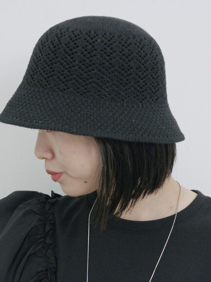 もも。Matin Kin ニットバケットハット 黒 新品未使用 可愛い 2025年最新】Matin Kim バケットハットの人気アイテム - メルカリ