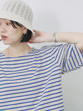 透かし柄ニットバケットハット（キナリ）｜Samansa Mos2 blue（サマンサモスモス ブルー）通販