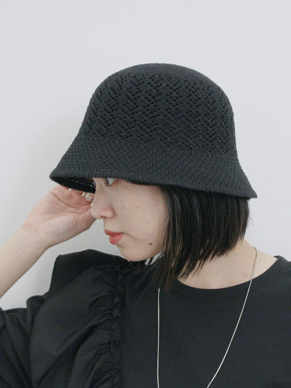 未使用　エルメス　バケットハット　帽子　ウール　カシミヤ HERMES - エルメス HERMES ハット 《フレッド・Hカット