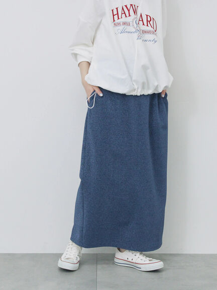 ラメナロースカート（シルバー/ブラック/ブルー）｜Samansa Mos2 blue（サマンサモスモス ブルー）通販
