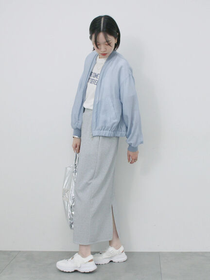 ラメナロースカート（シルバー/ブラック/ブルー）｜Samansa Mos2 blue（サマンサモスモス ブルー）通販