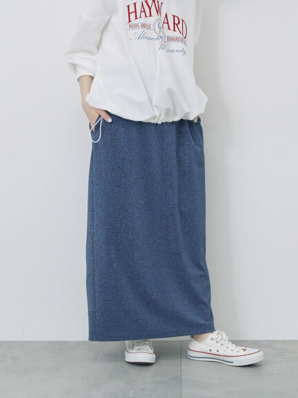 ラメナロースカート（シルバー/ブラック/ブルー）｜Samansa Mos2 blue（サマンサモスモス ブルー）通販