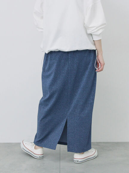 ラメナロースカート（シルバー/ブラック/ブルー）｜Samansa Mos2 blue（サマンサモスモス ブルー）通販