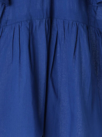 【Made in India】シャーリングブラウス（オフホワイト/ブラック/ブルー）｜Samansa Mos2 blue（サマンサモスモス ブルー）通販