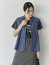 【Made in India】リボンベスト（オフホワイト/ブラック/ネイビー）｜Samansa Mos2 blue（サマンサモスモス ブルー）通販