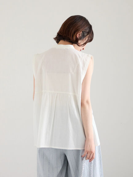 【Made in India】リボンベスト（オフホワイト/ブラック/ネイビー）｜Samansa Mos2 blue（サマンサモスモス ブルー）通販