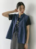 【Made in India】リボンベスト（オフホワイト/ブラック/ネイビー）｜Samansa Mos2 blue（サマンサモスモス ブルー）通販