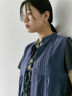 【Made in India】リボンベスト（オフホワイト/ブラック/ネイビー）｜Samansa Mos2 blue（サマンサモスモス ブルー）通販