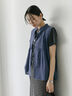 【Made in India】リボンベスト（オフホワイト/ブラック/ネイビー）｜Samansa Mos2 blue（サマンサモスモス ブルー）通販
