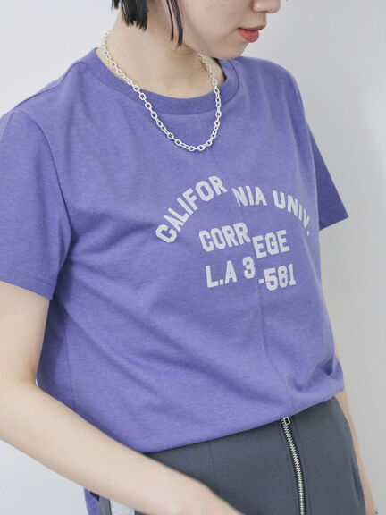リメイク風Tシャツ（オフホワイト/チャコールグレー/パープル）｜Samansa Mos2 blue（サマンサモスモス ブルー）通販