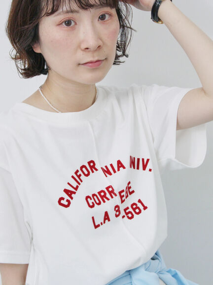 リメイク風Tシャツ（オフホワイト/チャコールグレー/パープル）｜Samansa Mos2 blue（サマンサモスモス ブルー）通販