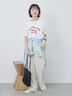リメイク風Tシャツ（オフホワイト/チャコールグレー/パープル）｜Samansa Mos2 blue（サマンサモスモス ブルー）通販