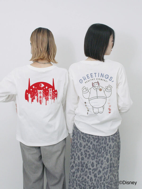 ベイマックスさま専用 セール】 【Disney】ベイマックス/バックプリントロンT（オフ