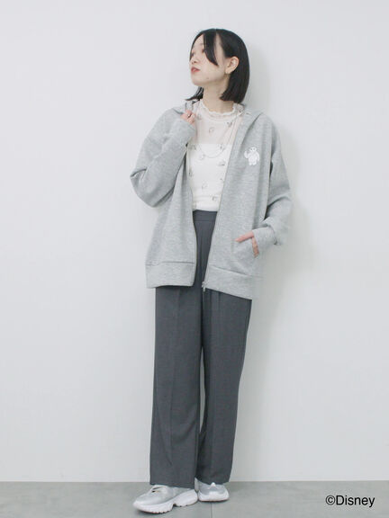 【Disney】ベイマックス/総柄シアーインナー（オフホワイト/サックスブルー）｜Samansa Mos2 blue（サマンサモスモス ブルー）通販