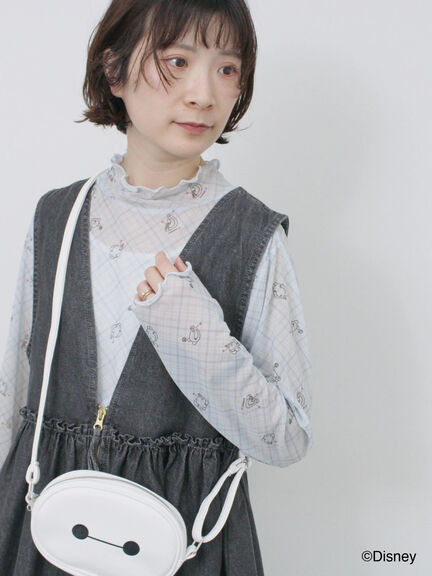 【Disney】ベイマックス/総柄シアーインナー（オフホワイト/サックスブルー）｜Samansa Mos2 blue（サマンサモスモス ブルー）通販