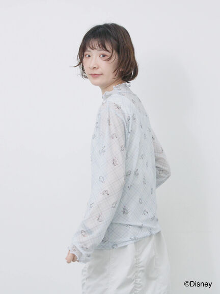 【Disney】ベイマックス/総柄シアーインナー（オフホワイト/サックスブルー）｜Samansa Mos2 blue（サマンサモスモス ブルー）通販