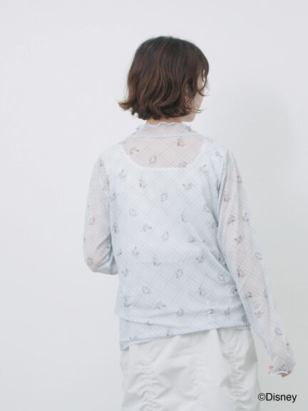 【Disney】ベイマックス/総柄シアーインナー（オフホワイト/サックスブルー）｜Samansa Mos2 blue（サマンサモスモス ブルー）通販