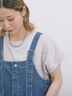 【USAコットン】アソートフレンチスリーブT（グレー/ブラック/ブラウン/グリーン/パープル）｜Samansa Mos2 blue（サマンサモスモス ブルー）通販