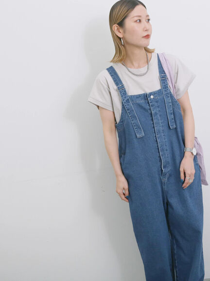 【USAコットン】アソートフレンチスリーブT（グレー/ブラック/ブラウン/グリーン/パープル）｜Samansa Mos2 blue（サマンサモスモス ブルー）通販