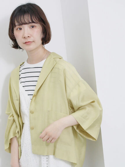【USAコットン】アソートフレンチスリーブT（グレー/ブラック/ブラウン/グリーン/パープル）｜Samansa Mos2 blue（サマンサモスモス ブルー）通販