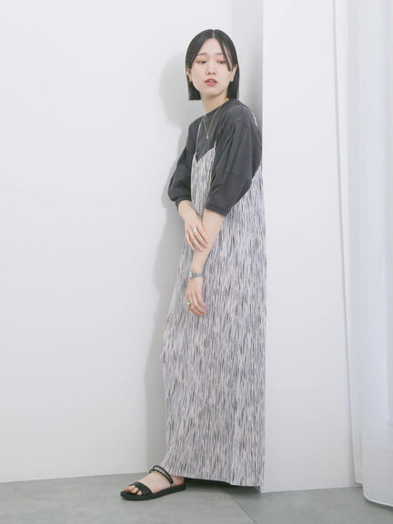 【USAコットン】ランタンスリーブTシャツ（オフホワイト/チャコールグレー/グリーン）｜Samansa Mos2 blue（サマンサモスモス ブルー）通販