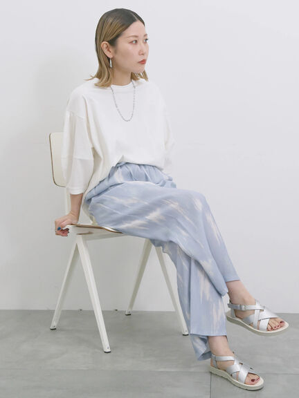 【USAコットン】ランタンスリーブTシャツ（オフホワイト/チャコールグレー/グリーン）｜Samansa Mos2 blue（サマンサモスモス ブルー）通販