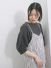 【USAコットン】ランタンスリーブTシャツ（オフホワイト/チャコールグレー/グリーン）｜Samansa Mos2 blue（サマンサモスモス ブルー）通販