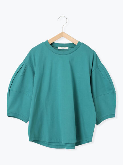 【USAコットン】ランタンスリーブTシャツ（オフホワイト/チャコールグレー/グリーン）｜Samansa Mos2 blue（サマンサモスモス ブルー）通販