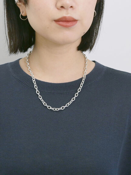 【マシンウォッシャブル】麻タッチニットプルオーバー（チャコールグレー/ネイビー/キナリ）｜Samansa Mos2 blue（サマンサモスモス ブルー）通販