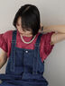 【接触冷感】フリル袖フレンチT（オフホワイト/ホワイト/ブラック/ネイビー/プラム）｜Samansa Mos2 blue（サマンサモスモス ブルー）通販
