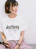 【接触冷感】ロゴプリントTシャツ（オフホワイト）｜Samansa Mos2 blue（サマンサモスモス ブルー）通販