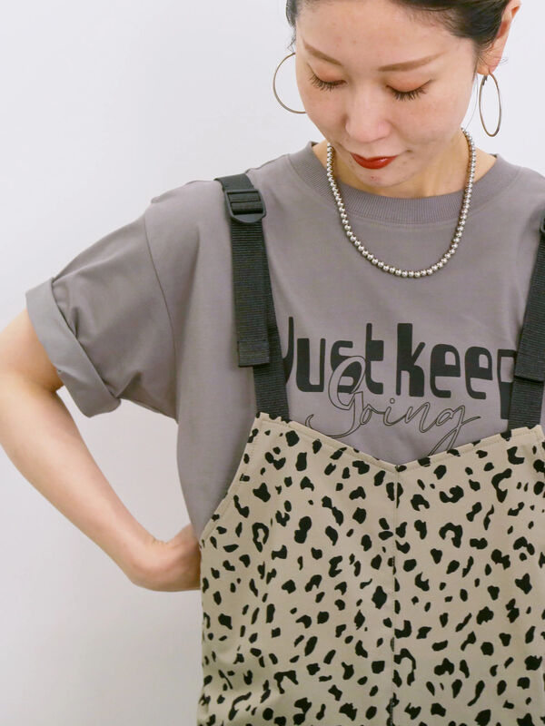 【接触冷感】ロゴプリントTシャツ（グレー）｜Samansa Mos2 blue（サマンサモスモス ブルー）通販