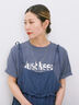 【接触冷感】ロゴプリントTシャツ（ブルー）｜Samansa Mos2 blue（サマンサモスモス ブルー）通販