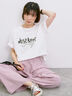 【接触冷感】ロゴプリントTシャツ（オフホワイト/グレー/ピンク/グリーン/ブルー）｜Samansa Mos2 blue（サマンサモスモス ブルー）通販