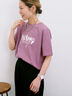 【接触冷感】ロゴプリントTシャツ（オフホワイト/グレー/ピンク/グリーン/ブルー）｜Samansa Mos2 blue（サマンサモスモス ブルー）通販