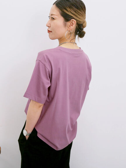 【接触冷感】ロゴプリントTシャツ（オフホワイト/グレー/ピンク/グリーン/ブルー）｜Samansa Mos2 blue（サマンサモスモス ブルー）通販
