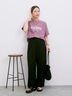 【接触冷感】ロゴプリントTシャツ（オフホワイト/グレー/ピンク/グリーン/ブルー）｜Samansa Mos2 blue（サマンサモスモス ブルー）通販