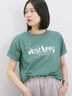 【接触冷感】ロゴプリントTシャツ（オフホワイト/グレー/ピンク/グリーン/ブルー）｜Samansa Mos2 blue（サマンサモスモス ブルー）通販