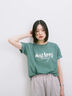 【接触冷感】ロゴプリントTシャツ（オフホワイト/グレー/ピンク/グリーン/ブルー）｜Samansa Mos2 blue（サマンサモスモス ブルー）通販