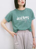 【接触冷感】ロゴプリントTシャツ（オフホワイト/グレー/ピンク/グリーン/ブルー）｜Samansa Mos2 blue（サマンサモスモス ブルー）通販