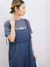 【接触冷感】ロゴプリントTシャツ（オフホワイト/グレー/ピンク/グリーン/ブルー）｜Samansa Mos2 blue（サマンサモスモス ブルー）通販