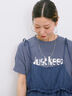 【接触冷感】ロゴプリントTシャツ（オフホワイト/グレー/ピンク/グリーン/ブルー）｜Samansa Mos2 blue（サマンサモスモス ブルー）通販