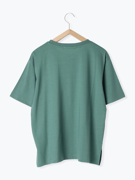 【接触冷感】ロゴプリントTシャツ（オフホワイト/グレー/ピンク/グリーン/ブルー）｜Samansa Mos2 blue（サマンサモスモス ブルー）通販
