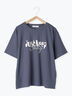 【接触冷感】ロゴプリントTシャツ（オフホワイト/グレー/ピンク/グリーン/ブルー）｜Samansa Mos2 blue（サマンサモスモス ブルー）通販