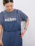 【接触冷感】ロゴプリントTシャツ（オフホワイト/グレー/ピンク/グリーン/ブルー）｜Samansa Mos2 blue（サマンサモスモス ブルー）通販