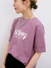 【接触冷感】ロゴプリントTシャツ（オフホワイト/グレー/ピンク/グリーン/ブルー）｜Samansa Mos2 blue（サマンサモスモス ブルー）通販