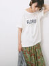 ロゴプリントTシャツ（オフホワイト/ブラック/オレンジ/ブラウン/ブルー）｜Samansa Mos2 blue（サマンサモスモス ブルー）通販