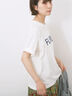 ロゴプリントTシャツ（オフホワイト/ブラック/オレンジ/ブラウン/ブルー）｜Samansa Mos2 blue（サマンサモスモス ブルー）通販
