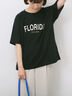 ロゴプリントTシャツ（オフホワイト/ブラック/オレンジ/ブラウン/ブルー）｜Samansa Mos2 blue（サマンサモスモス ブルー）通販