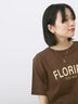 ロゴプリントTシャツ（オフホワイト/ブラック/オレンジ/ブラウン/ブルー）｜Samansa Mos2 blue（サマンサモスモス ブルー）通販